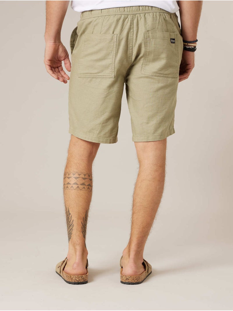 Bermuda rEgular homme en coton 'Deeluxe' Vert clair - Kiabi