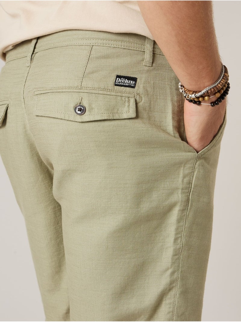 Bermuda régular homme en coton 'Deeluxe' Vert clair - Kiabi