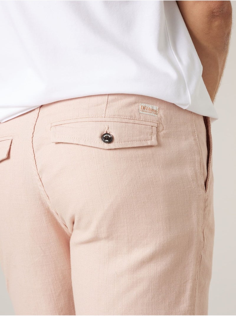 Bermuda régular homme en coton 'Deeluxe' Vieux rose - Kiabi