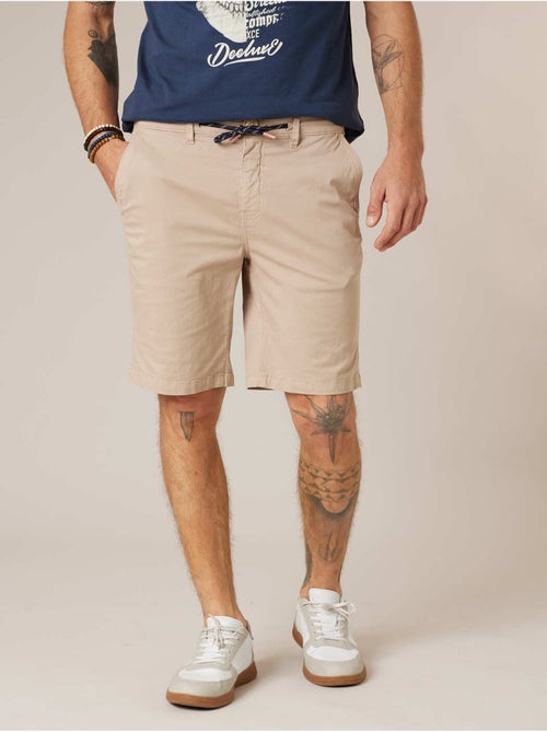 Bermuda régular homme en coton stretch 'Deeluxe' - Kiabi