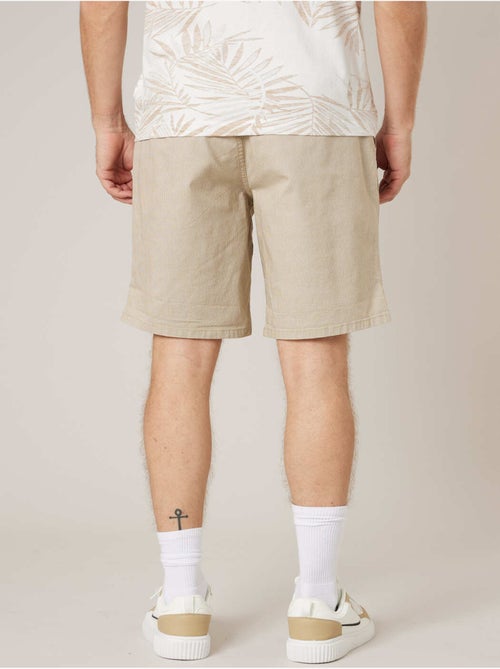 Bermuda régular homme en coton stretch 'Deeluxe' - Kiabi