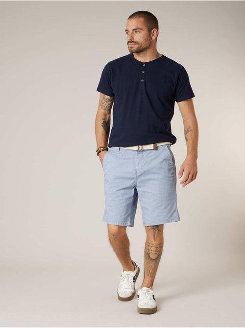 Bermuda régular homme en coton stretch 'Deeluxe' - Kiabi