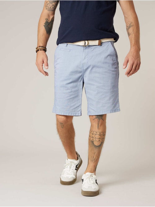 Bermuda régular homme en coton stretch 'Deeluxe' - Kiabi