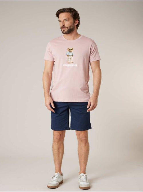 Bermuda régular homme en coton stretch 'Deeluxe' - Kiabi