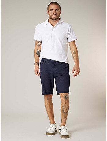 Bermuda régular homme en coton stretch 'Deeluxe'