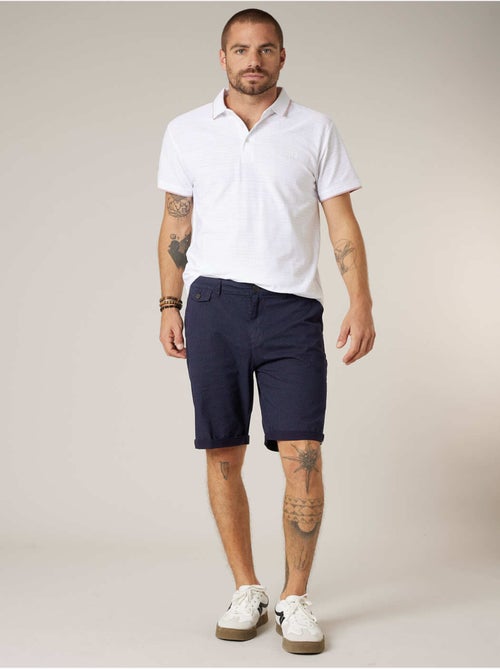 Bermuda régular homme en coton stretch 'Deeluxe' - Kiabi