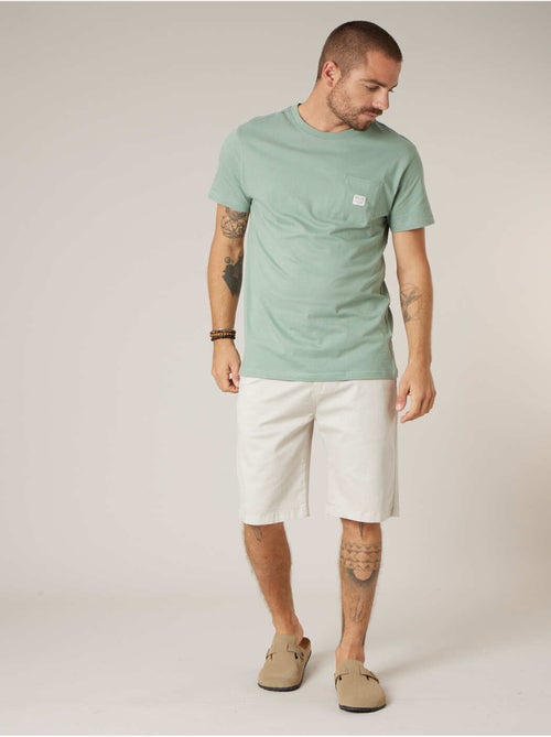 Bermuda regular homme en coton stretch 'Deeluxe' - Kiabi