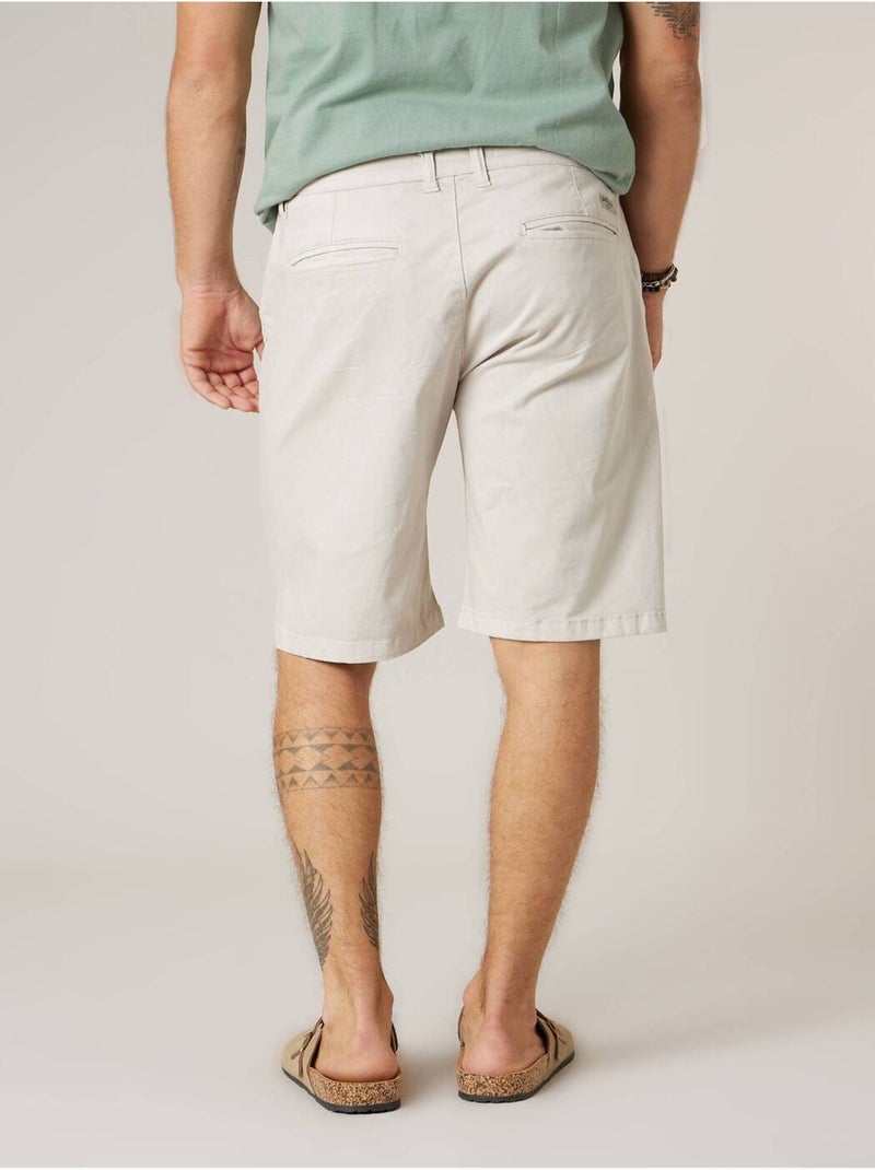 Bermuda regular homme en coton stretch 'Deeluxe' Gris - Kiabi