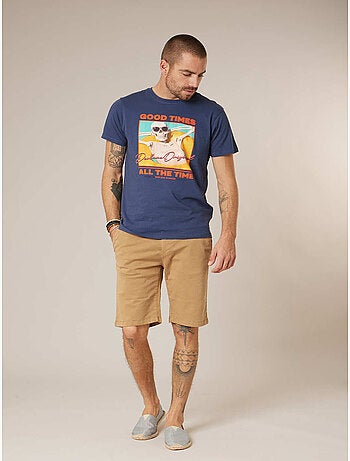 Bermuda regular homme en coton stretch 'Deeluxe'