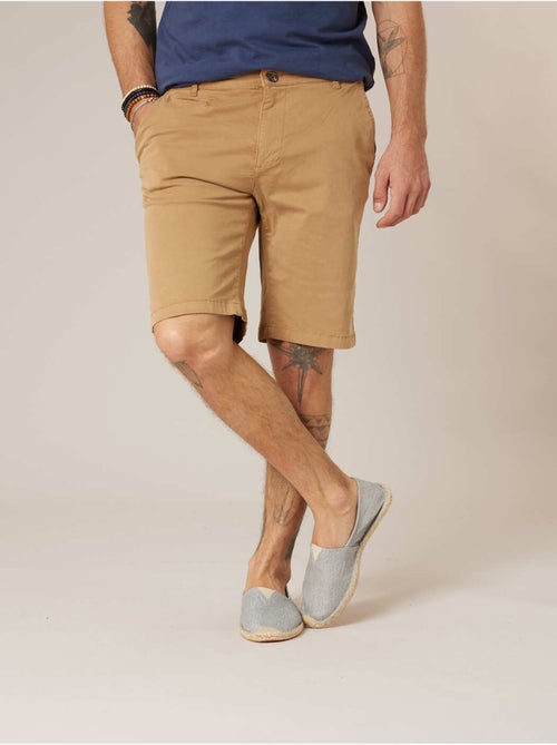 Bermuda regular homme en coton stretch 'Deeluxe' - Kiabi