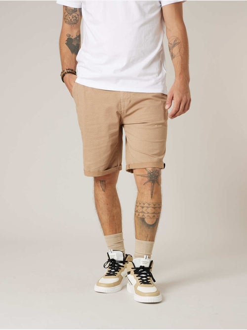 Bermuda régular homme en coton stretch 'Deeluxe' - Kiabi