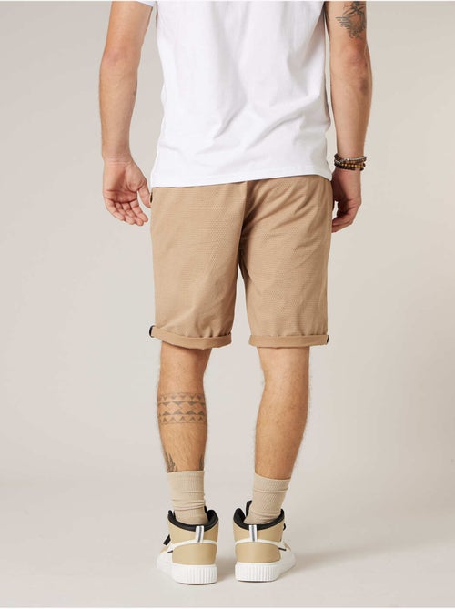 Bermuda régular homme en coton stretch 'Deeluxe' - Kiabi