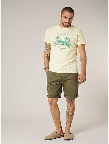 Bermuda regular homme en coton stretch 'Deeluxe'