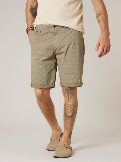 Bermuda régular homme en coton stretch 'Deeluxe' - Kiabi