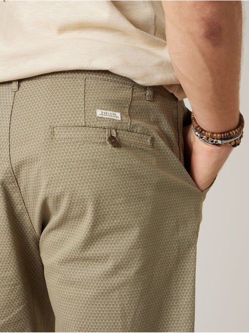Bermuda régular homme en coton stretch 'Deeluxe' - Kiabi