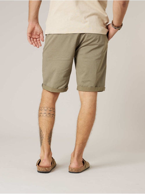 Bermuda régular homme en coton stretch 'Deeluxe' - Kiabi