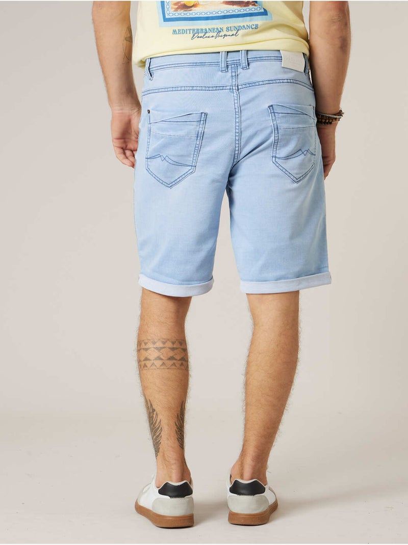 Bermuda regular homme en jean 'Deeluxe' Bleu ciel - Kiabi