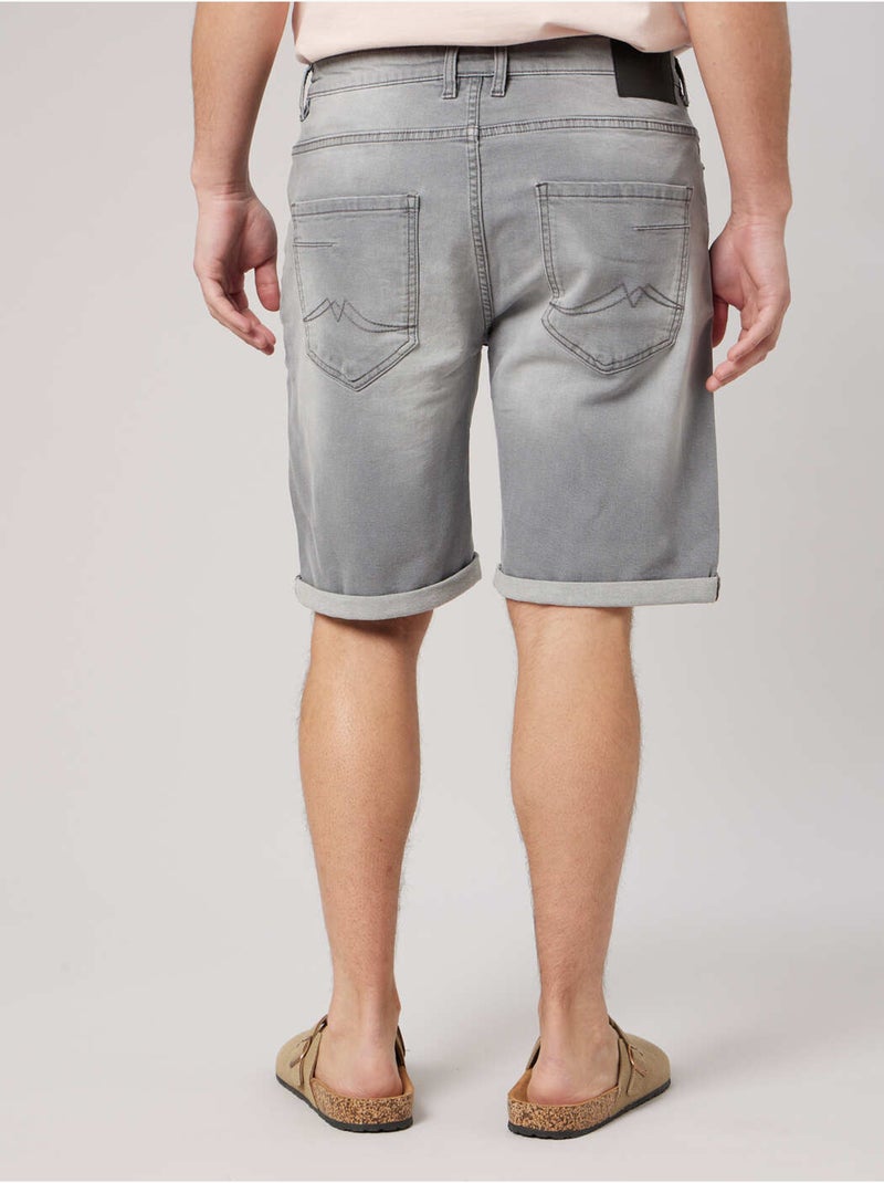 Bermuda regular homme en jean 'Deeluxe' Gris - Kiabi