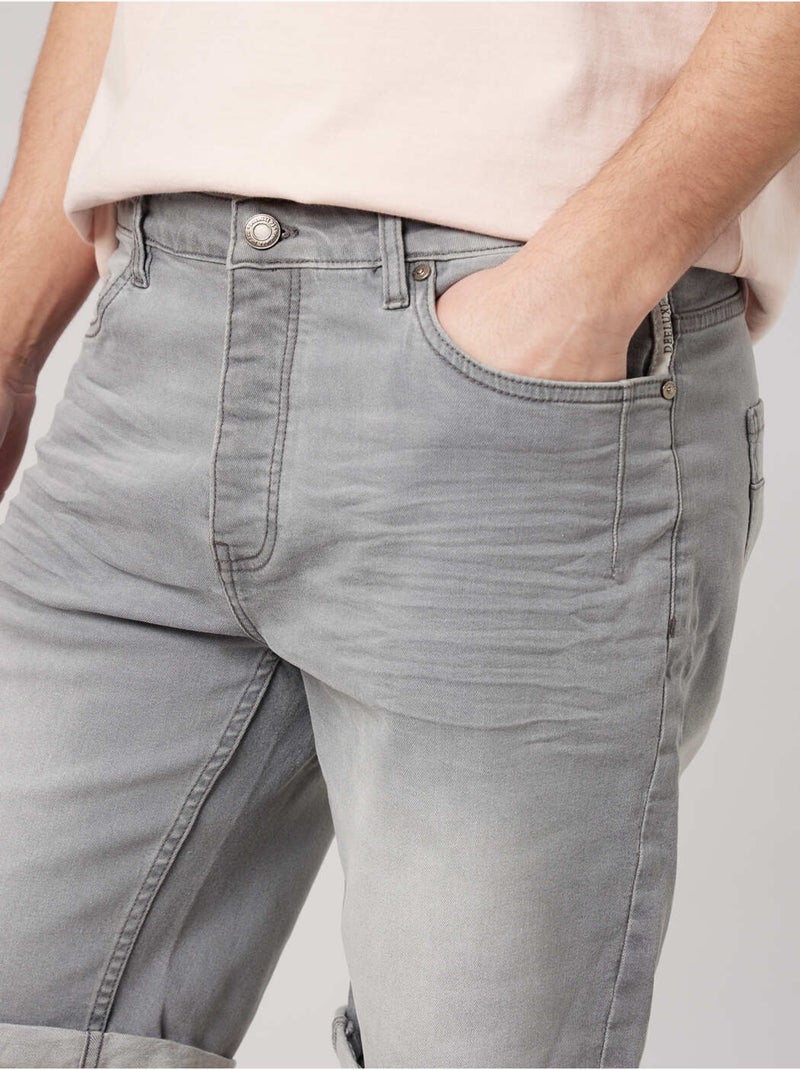 Bermuda regular homme en jean 'Deeluxe' Gris - Kiabi