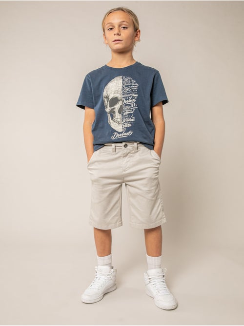 Bermuda régular homme en toile de coton 'Deeluxe' - Kiabi