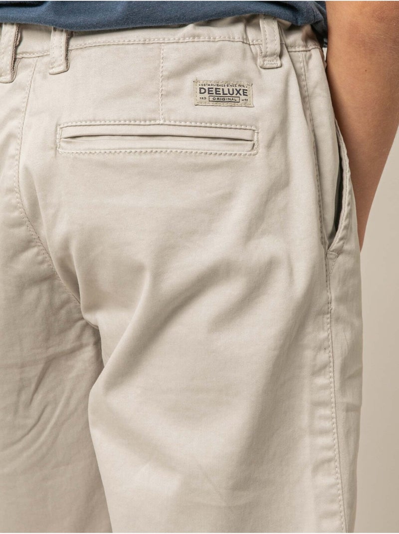Bermuda régular homme en toile de coton 'Deeluxe' Gris - Kiabi