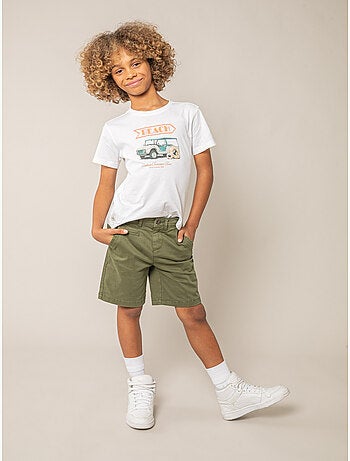 Bermuda régular homme en toile de coton 'Deeluxe'