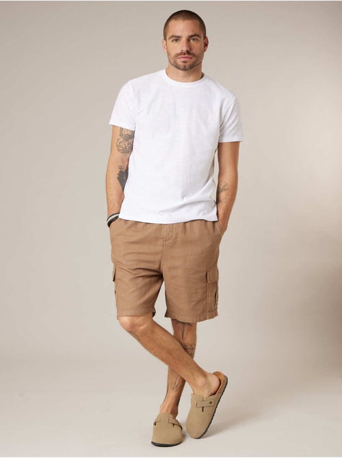 Bermuda relaxed homme en 100% coton 'Deeluxe' - Kiabi
