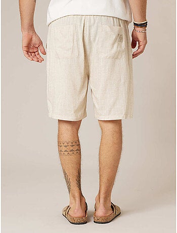 Bermuda relaxed homme lin 'Deeluxe'