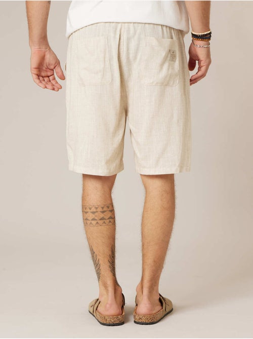 Bermuda relaxed homme lin 'Deeluxe' - Kiabi