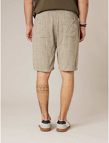 Bermuda relaxed homme lin 'Deeluxe'