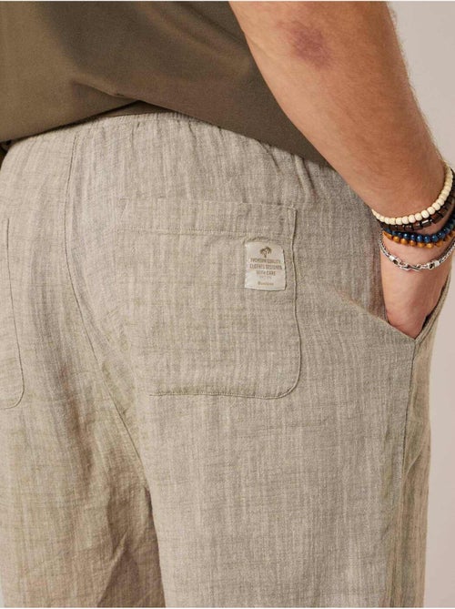 Bermuda relaxed homme lin 'Deeluxe' - Kiabi