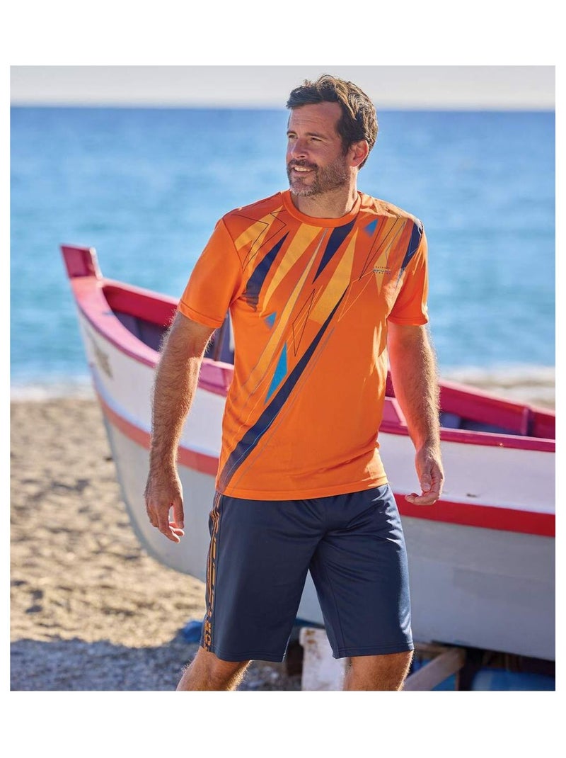 Bermuda Running  - ATLAS FOR MEN Bleu marine - Kiabi