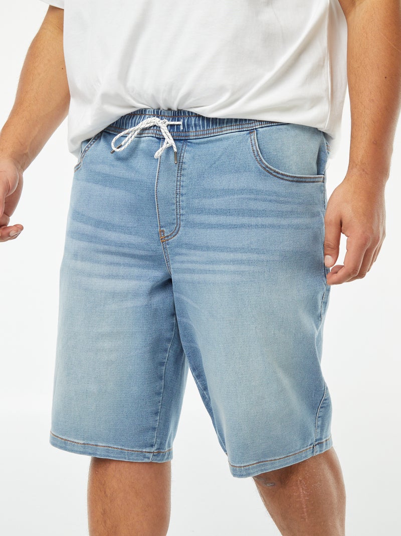 Bermuda slim en denim stretch Triple stone - Kiabi