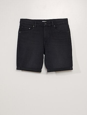 Bermuda slim en jean à 5 poches