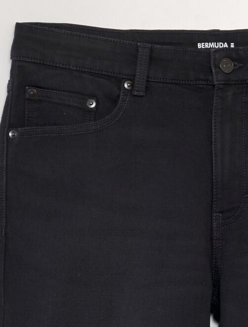 Bermuda slim en jean à 5 poches - Kiabi