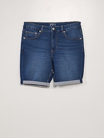 Bermuda slim en jean à 5 poches