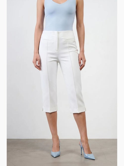 Bermuda taille haute coupe cigarette dilvin - Kiabi Bermuda taille haute coupe cigarette dilvin - Kiabi