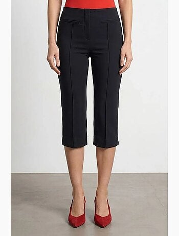 Bermuda taille haute coupe cigarette dilvin