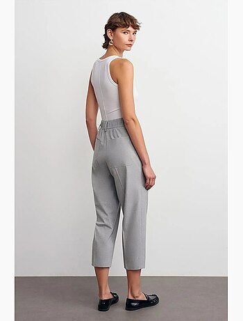 Bermuda taille haute coupe droite dilvin