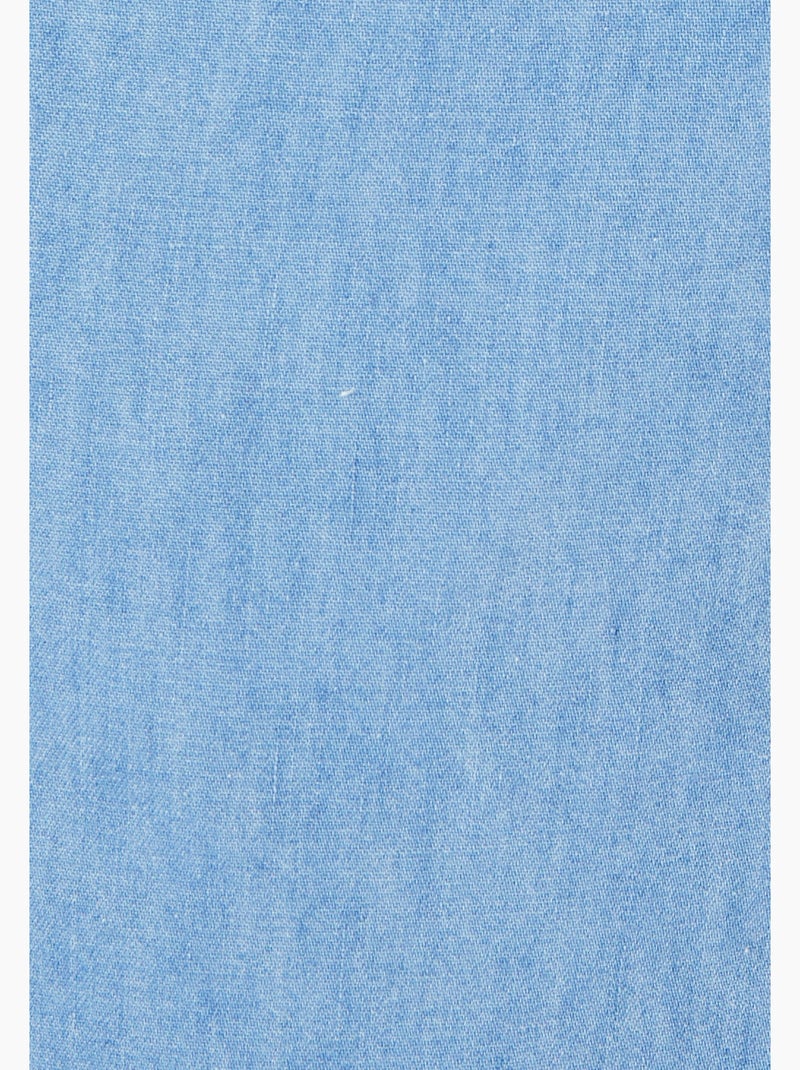 Bermuda tissu chambray - Damart Bleu clair - Kiabi