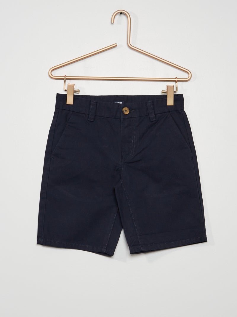 Bermuda type chino bleu marine - Kiabi