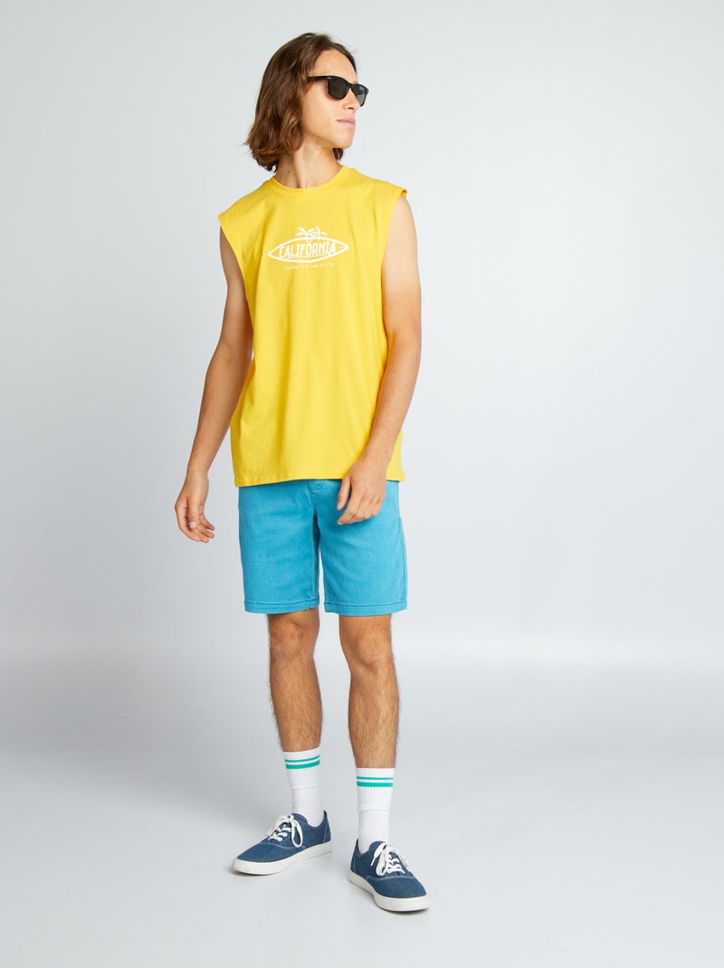 Bermuda uni Bleu - Kiabi