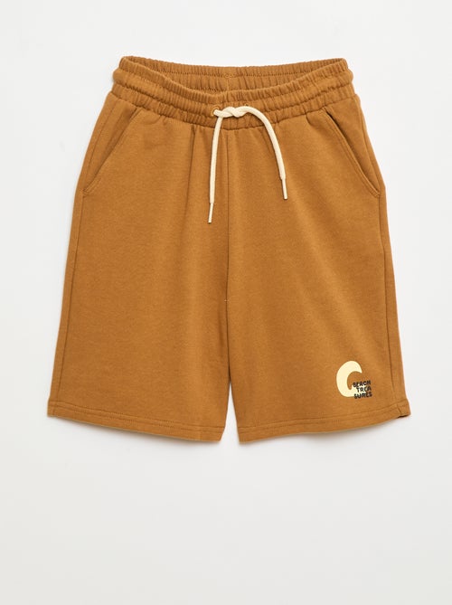 Bermuda uni en coton - Kiabi