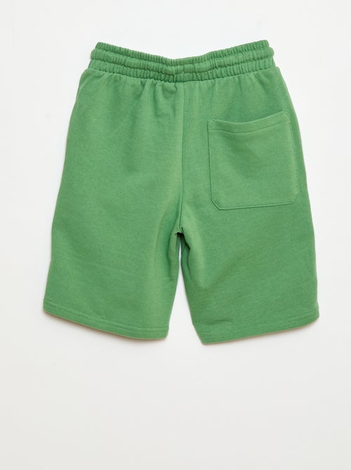 Bermuda uni en coton - Kiabi