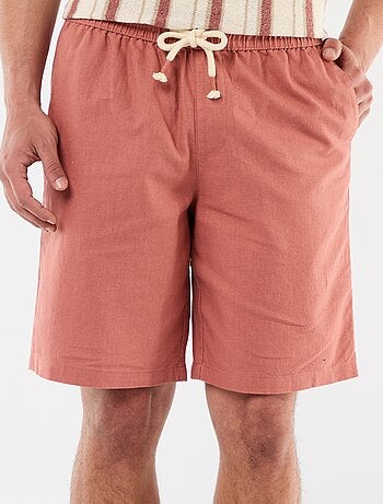 Bermuda en lin mélangé