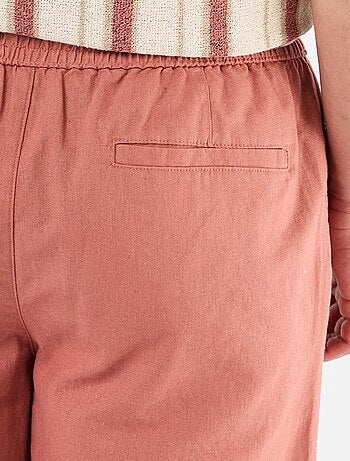 Bermuda en lin mélangé