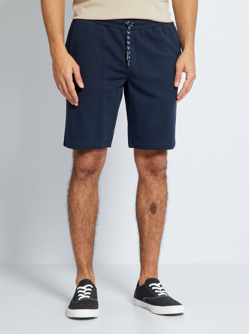 Bermuda uni en molleton Bleu marine - Kiabi