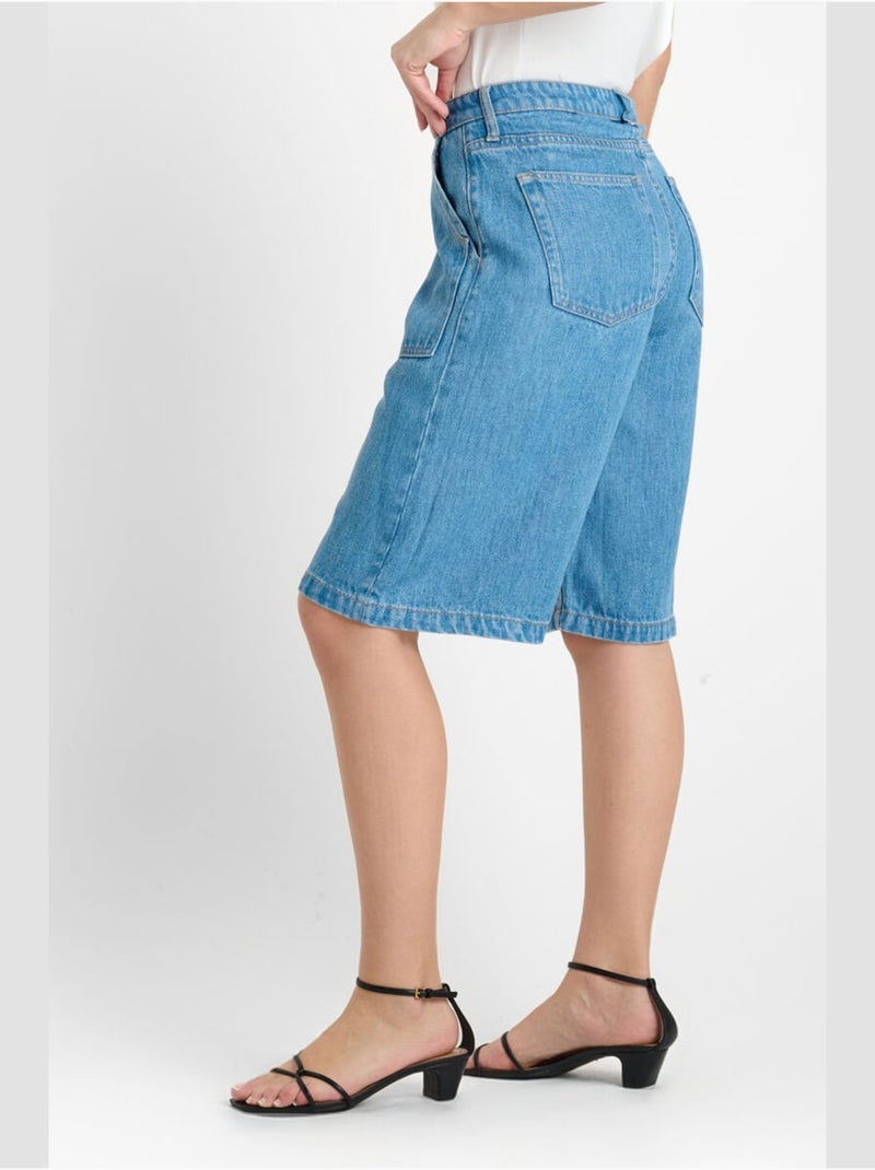 Bermuda VITO 'Le Temps Des Cerises' Bleu - Kiabi