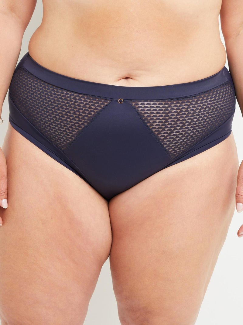 Bernadette shorty microfibre Bleu marine - Kiabi