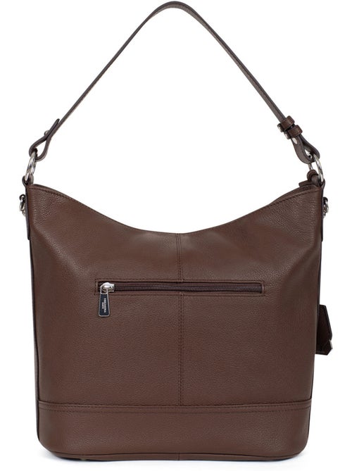 Besace  a4  cuir confort hexagona - Kiabi